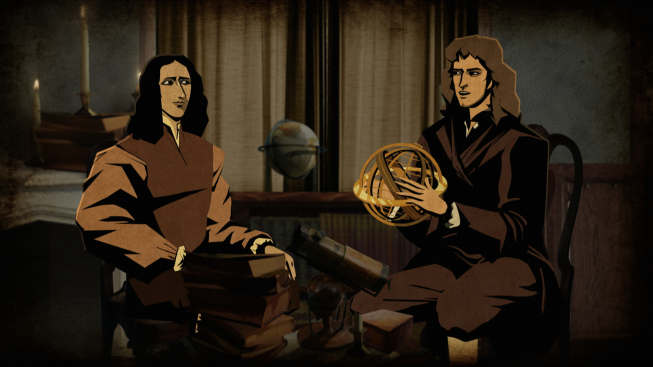 COSMOS: A SPACETIME ODYSSEY: The story of an unlikely friendship between genius Sir Isaac Newton and brilliant polymath Edmond Halley (guest voice Cary Elwes) is told in the all-new "When Knowledge Conquered Fear" episode of COSMOS: A SPACETIME ODYSSEY airing Sunday, March 23 (9:00-10:00 PM ET/PT) on FOX and Monday, March 24 (10:00-11:00 PM ET/PT) on Nat Geo.