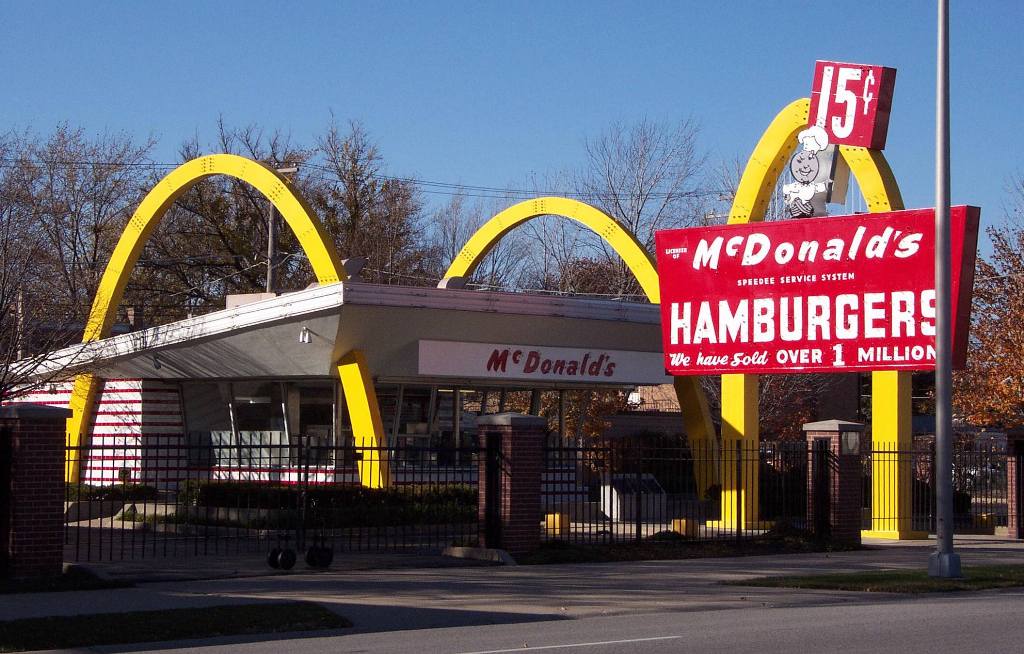 This is a picture of Ray Kroc's first McDonald's restaurant in Des Plaines IL USA - now a museum.