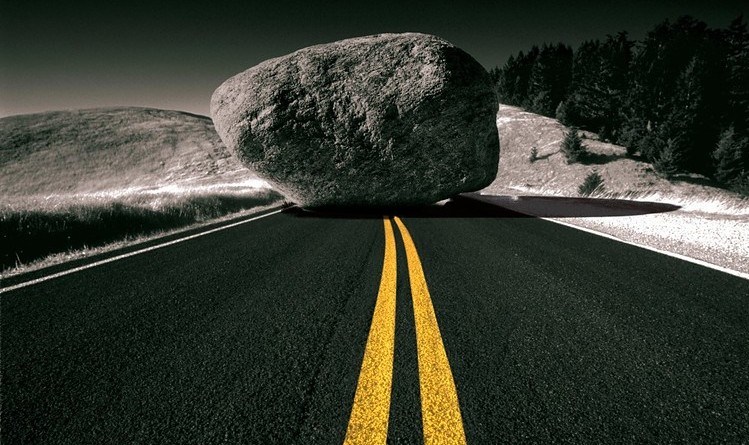 rock-in-road