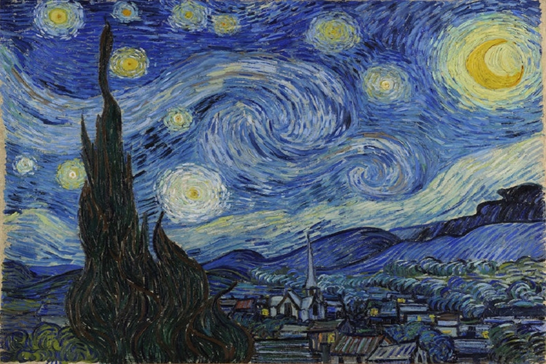 van gogh yıldızlı gece