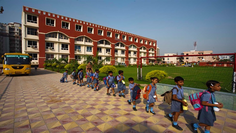 19thSept'2009. Shoot of Ramagya School located in sector 50 NOIDA. Photograph By Rajeev Dabral