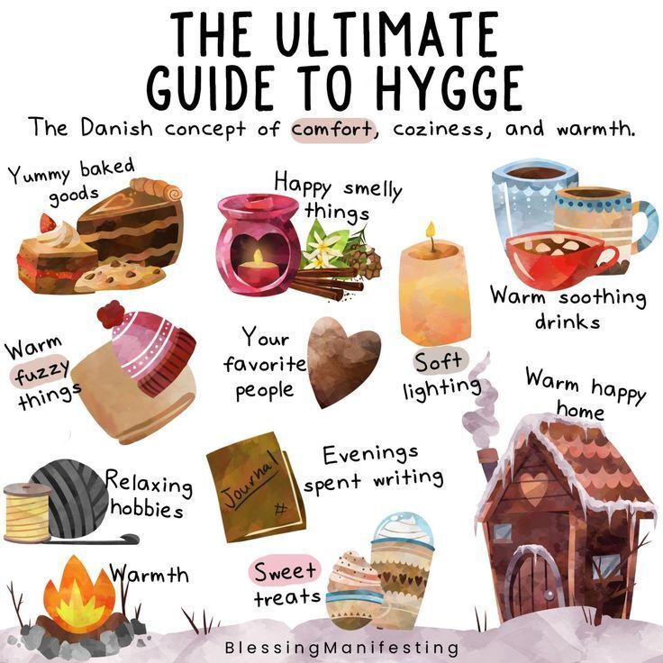 Hygge mutluluk sevinç coşku yaşam motivasyon