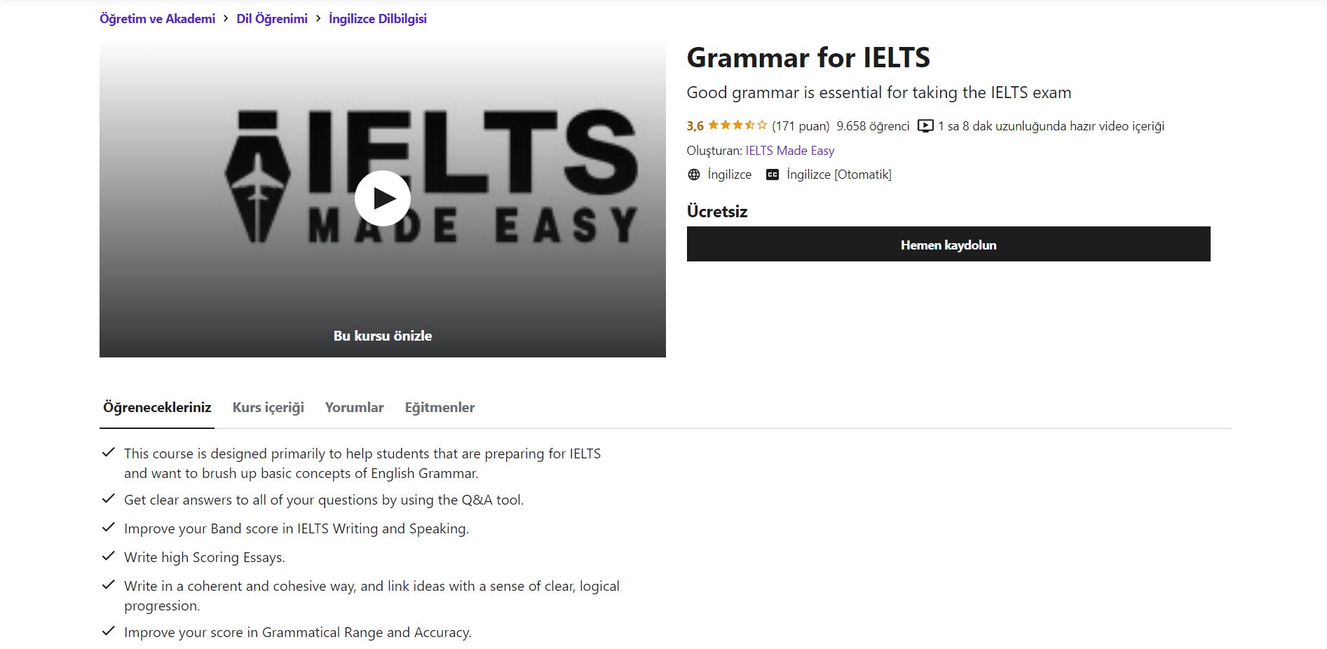 Grammar for IELTS