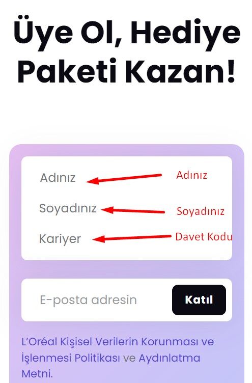 herkesicinguzellik uyelik formu