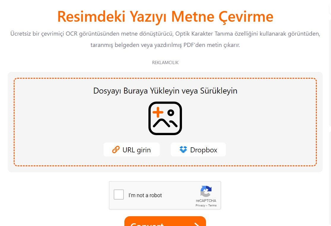 Resimden Metne Yazı Dönüştürme Aracı Nasıl Kullanılır