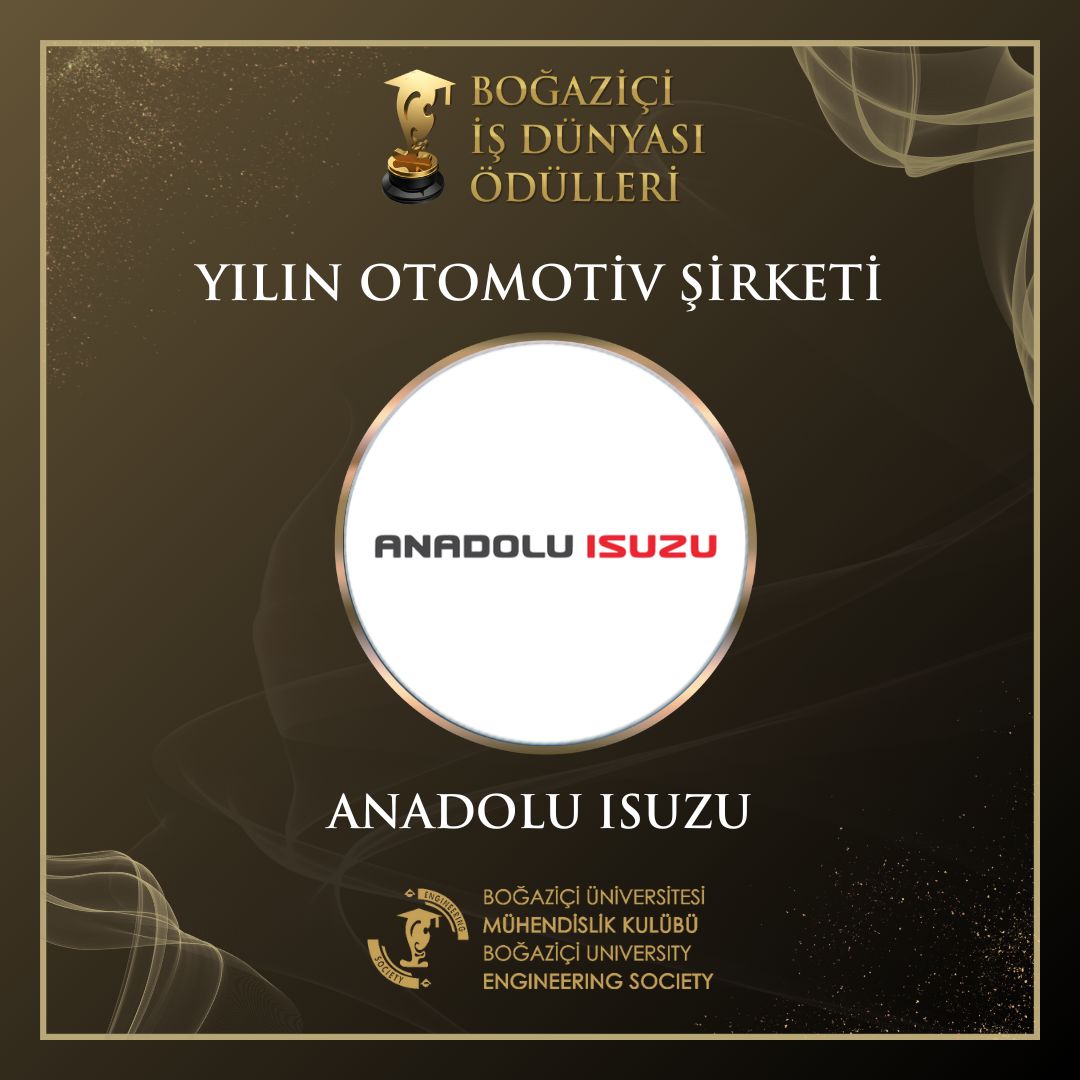  Boğaziçi İş Dünyası Ödülleri - Yılın Otomotiv Şirketi Ödülü